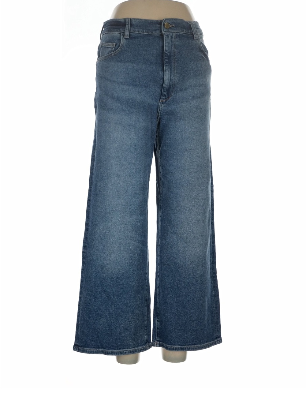 DL1961 Hepburn High Rise Wide Leg Ankle Jeans - Size 31